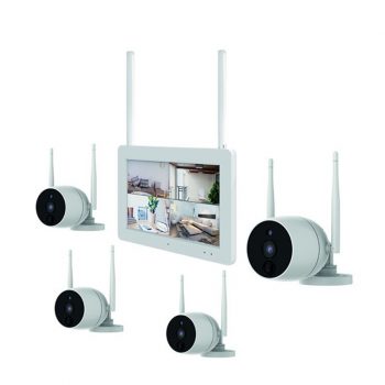 Wireless 4 Camera CCTV Kit with Monitor